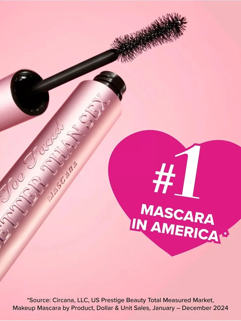 NWT Too Faced Better Than Sex Volumizing & Lengthening Mascara Black | FULL SIZE